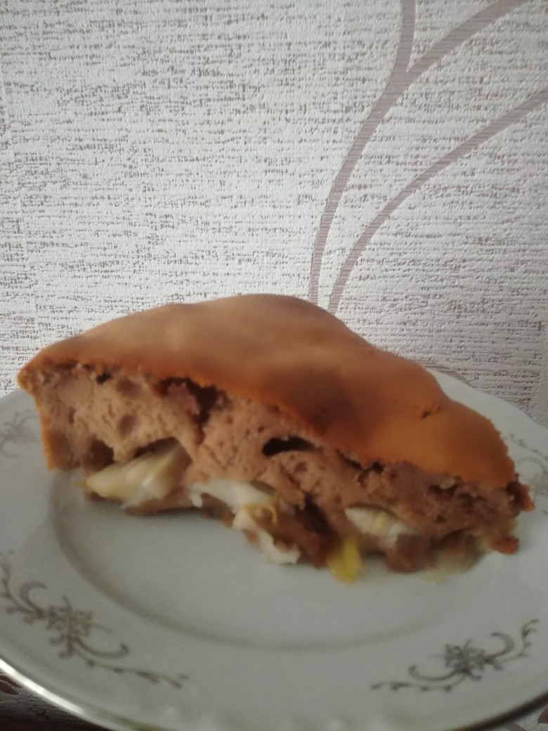 Шарлотка шоколадная