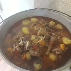 Шурпа из домашней курицы