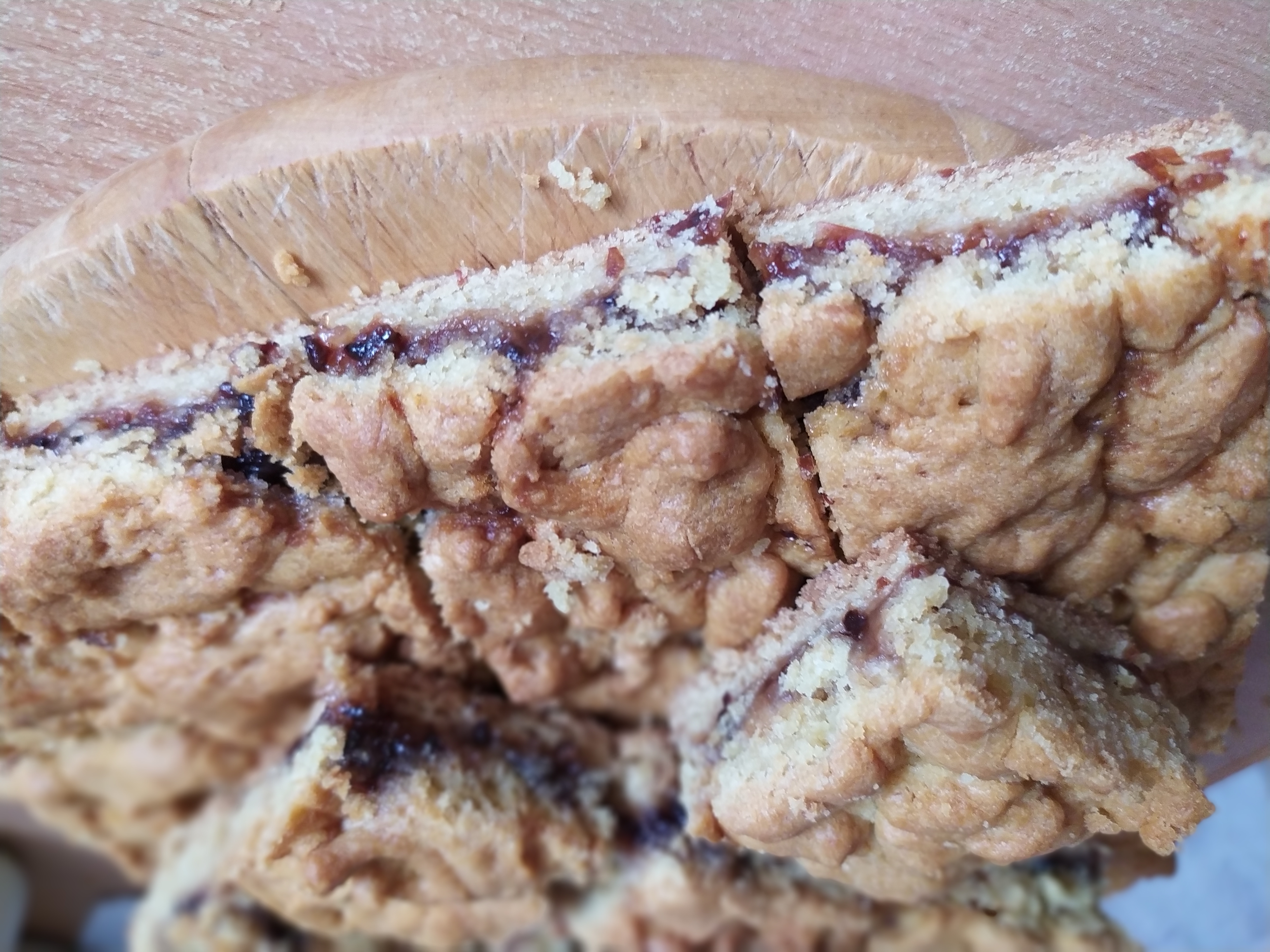 Песочный пирог с вареньем без яиц