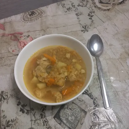Чечевичный суп с индейкой