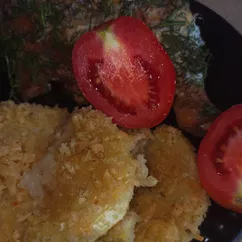 Цыганская курочка с кабачками в сыре