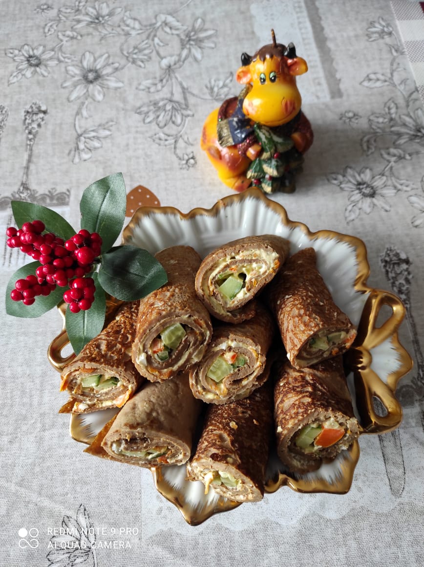 Печеночные рулетики