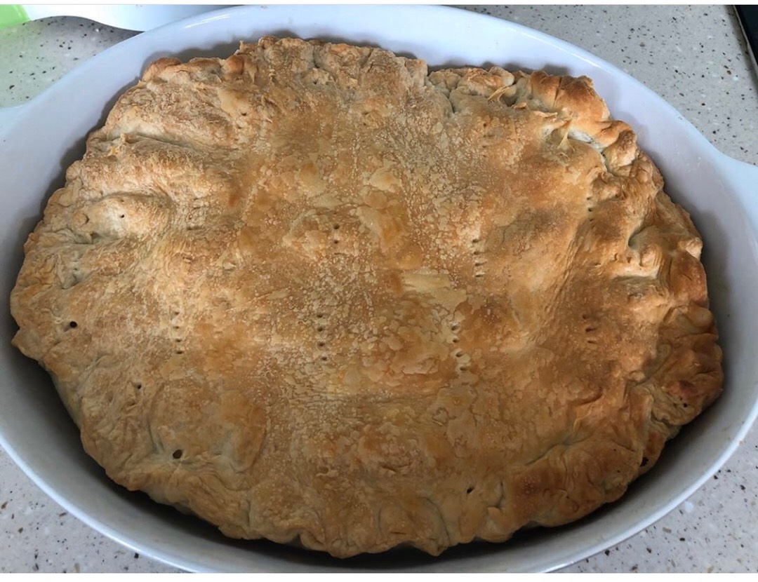 Слоеный пирог с яблоками и корицей, пошаговый рецепт на ккал, фото, ингредиенты - Ксения П