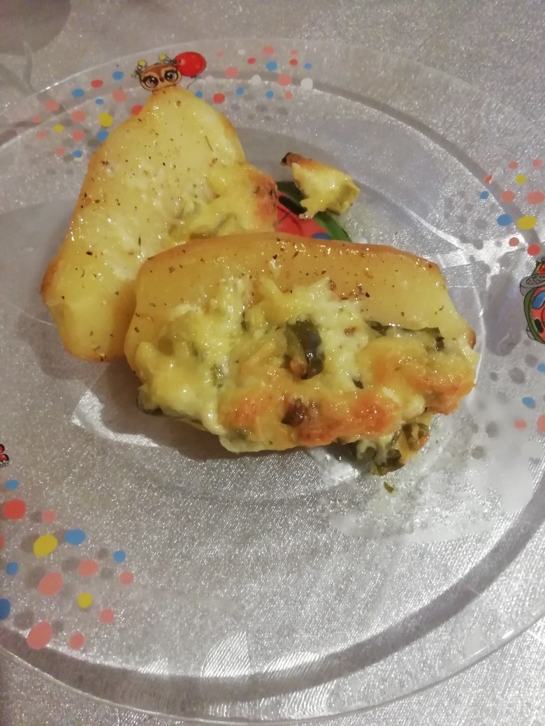 Запеченный картофель с чесночным маслом😋😋😋