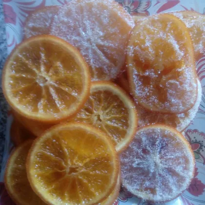 Апельсиновые дольки и апельсиновое желе