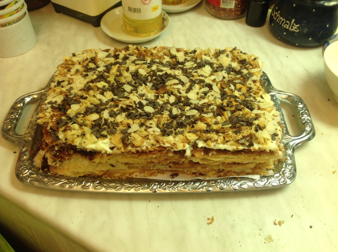 Сочный и мягкий торт Наполеон домашний бабушкин простой рецепт пошаговый