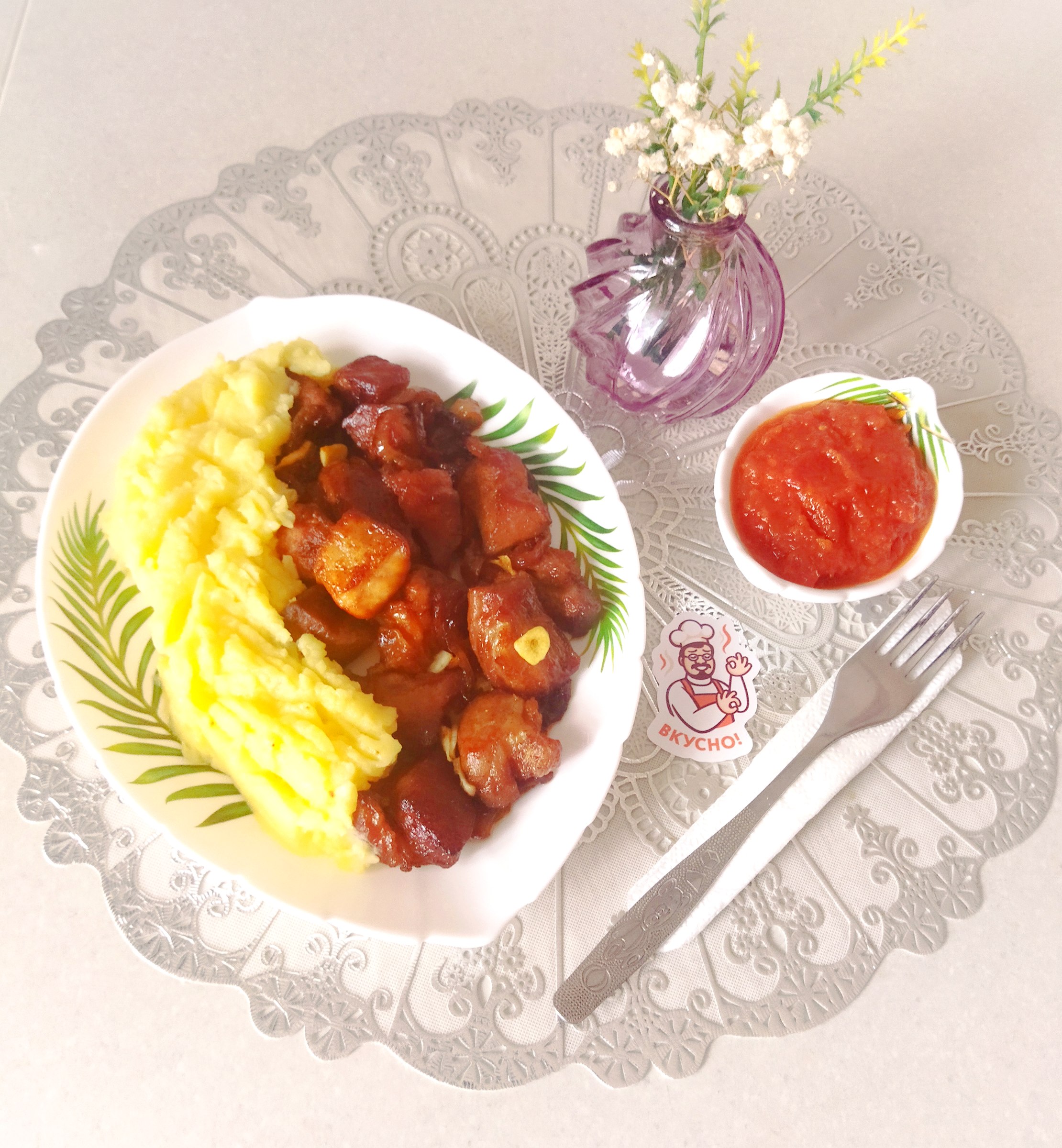 Свинина в пиве на сковороде