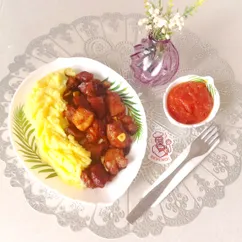 Свинина в пиве на сковороде