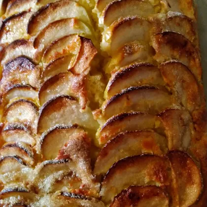 Пирог яблочно-персиковый