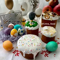 Творожные куличи без дрожжей 