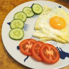 Яичница с сыром