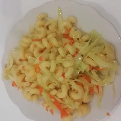 Макароны с капустой