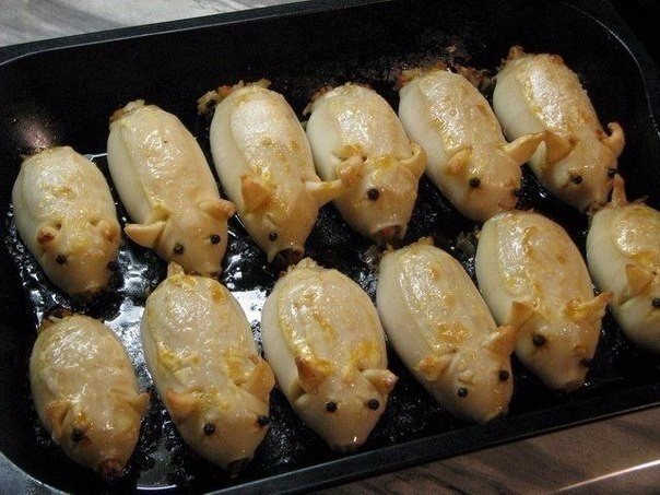 Кальмары, фаршированные грибами и картофелем