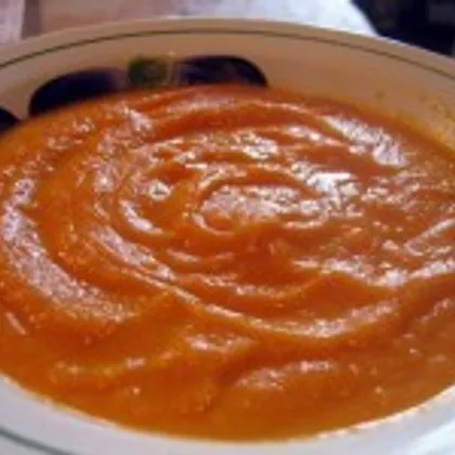 Суп-пюре морковный с имбирем (постный)