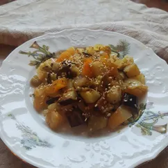 Овощи запеченные в духовке с курагой 🍑