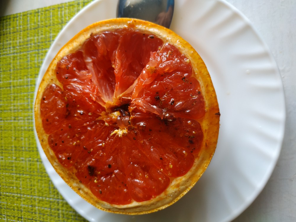 Запечённый грейпфрут 😋😋