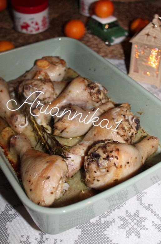 Куриные ножки в вине