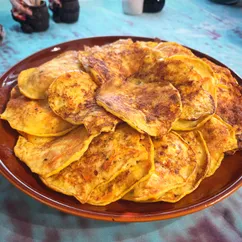 Кабачково-морковные оладьи