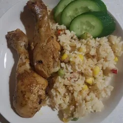 Куриный ножки с рисом 🍗