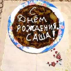 Большой драник на сале