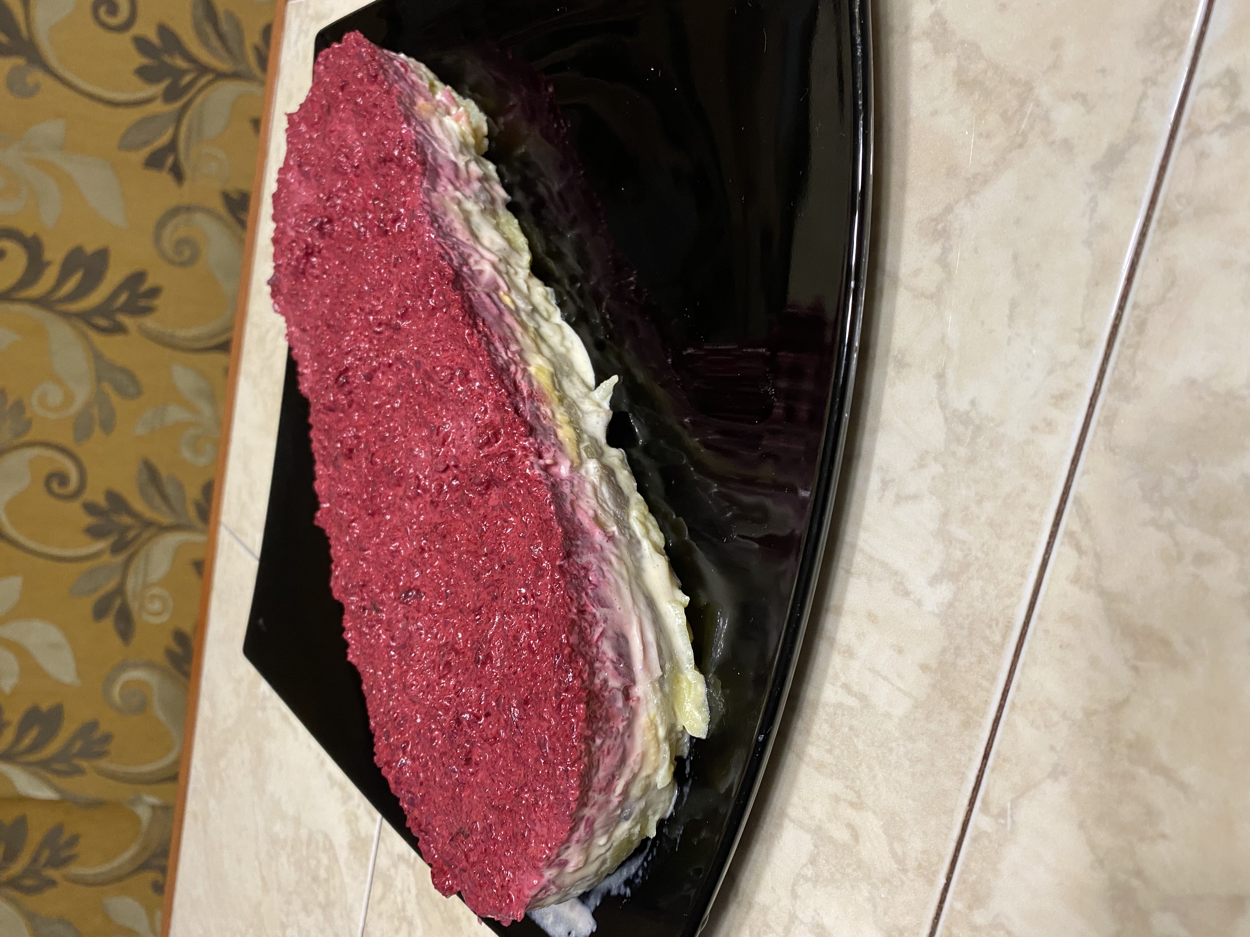 Нежный вариант сельди под шубой