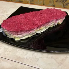 Нежный вариант сельди под шубой