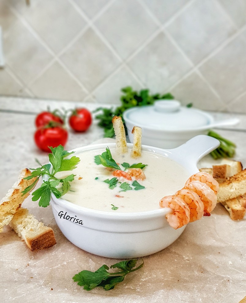 Суп сырный с креветками - пошаговый рецепт с фото на steklorez69.ru
