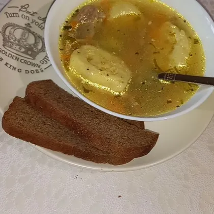 Суп куриный с "нудли"