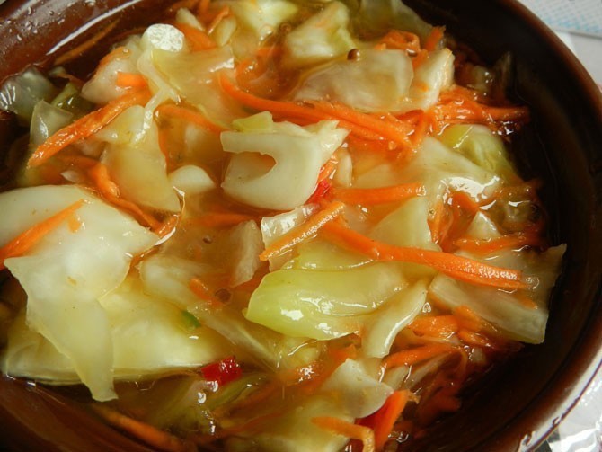 Цветная капуста по-корейски на зиму - очень простой рецепт с пошаговыми фото