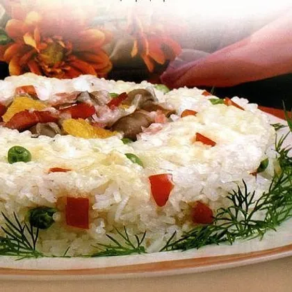 Рагу с сыром и рисом