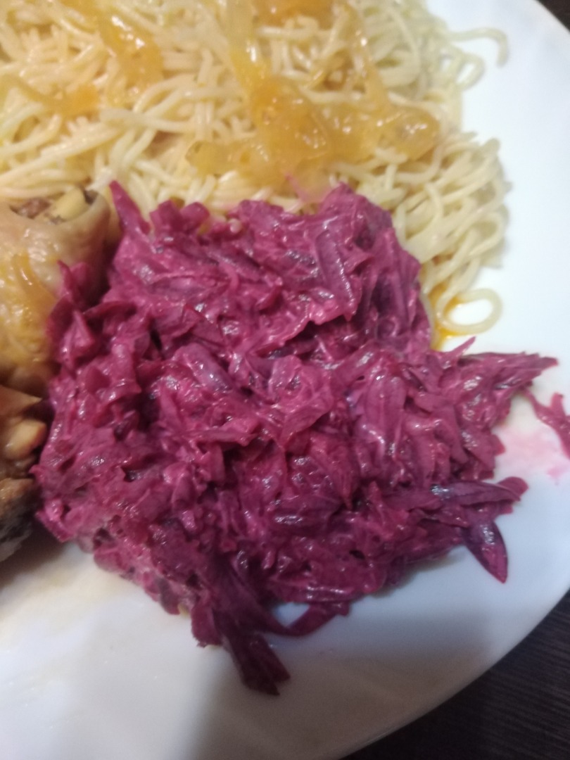 Свёкла с чесноком