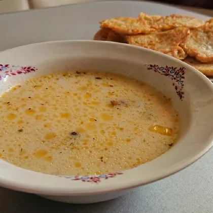 Суп с шампиньонами и плавленым сырком