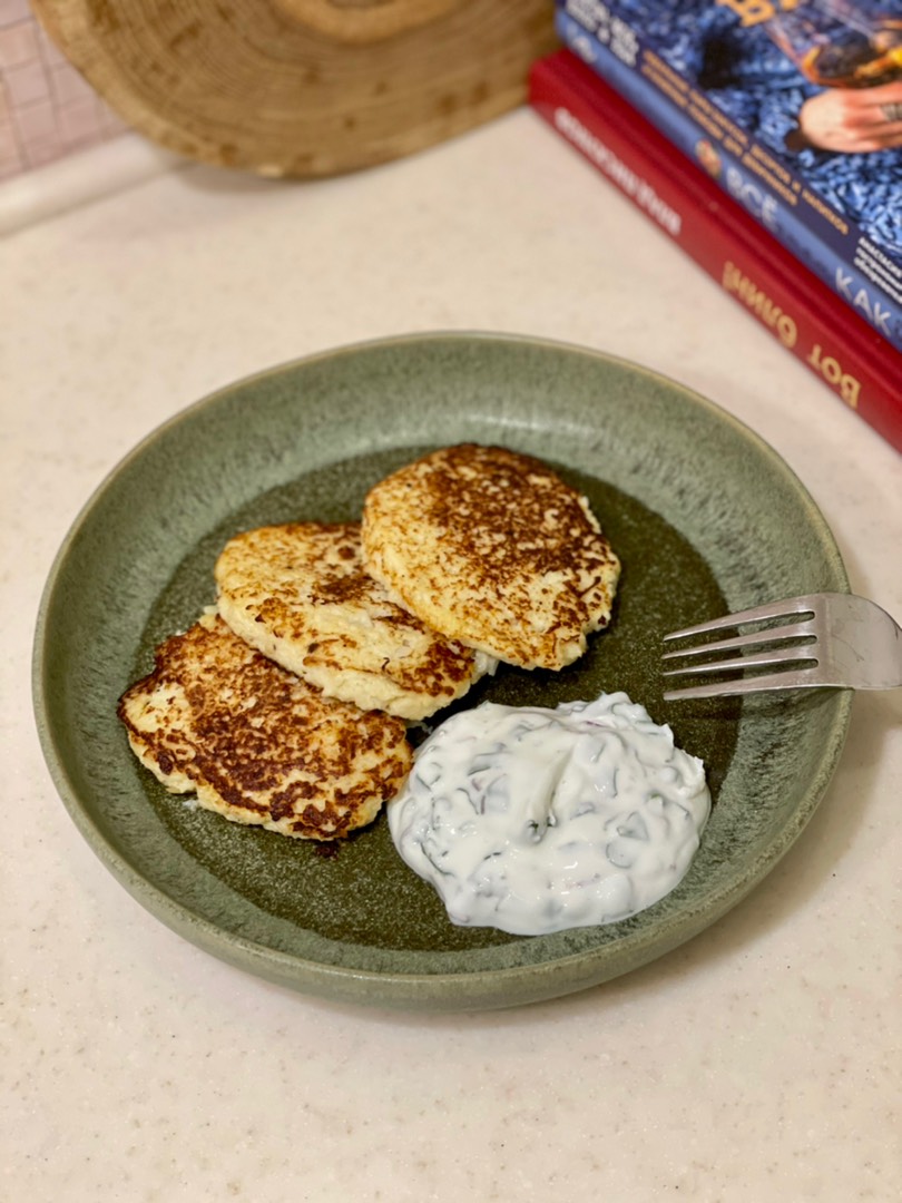 Оладьи из цветной капусты😋