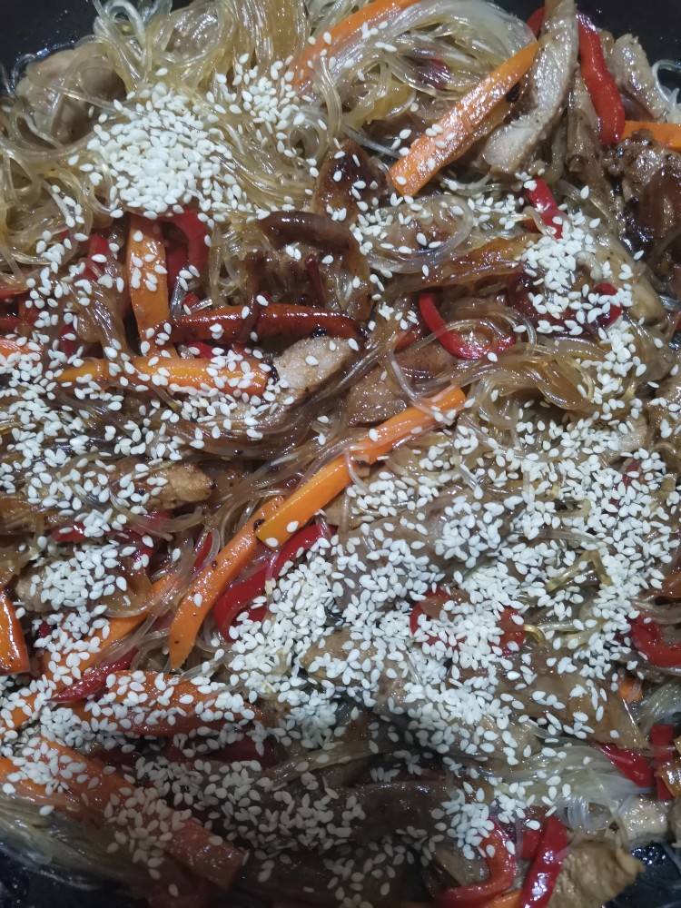 Фунчоза с индейкой