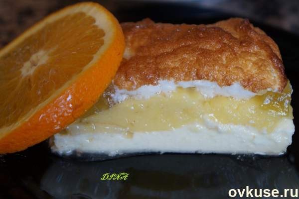 Цитрусовый манник с творогом