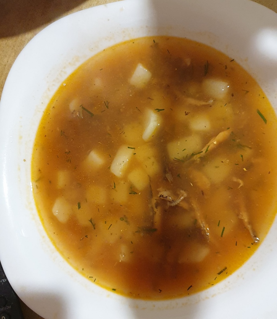 Суп из консервы кильки в томатном соусе простой рецепт пошаговый