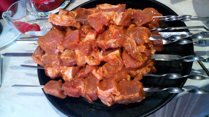 🥩🍷Маринад на вине для шашлыка из свинины