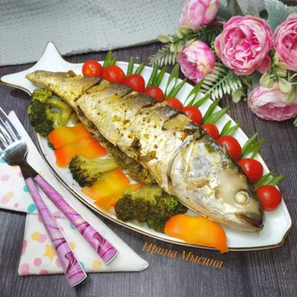 Морская кефаль в духовке