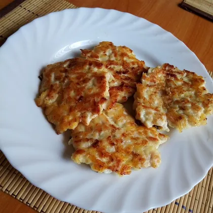 Куриные котлетки с плавленым сыром 😋