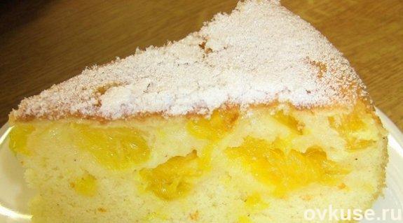 Апельсиновая шарлотка в мультиварке