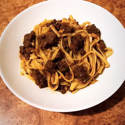 Спагетти с мясным фаршем (макароны по-флотски)