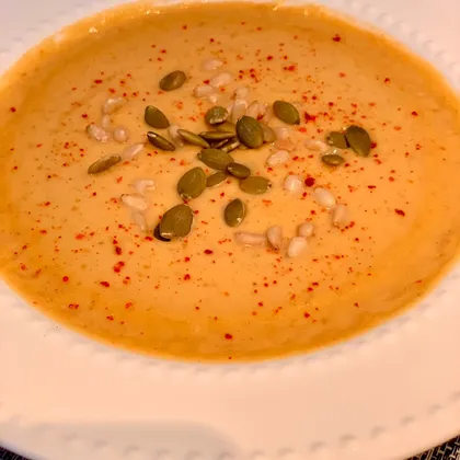 Крем-суп из тыквы и пастернака