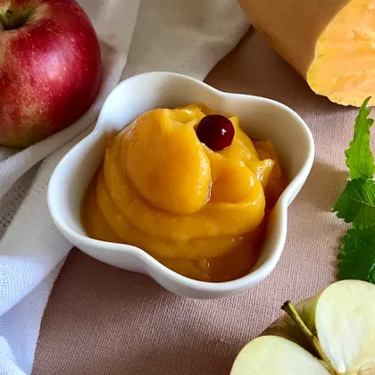 Тыквенно-яблочное 🎃🍎пюре-мусс (vegan🌱, пп, подходит для детского питания)