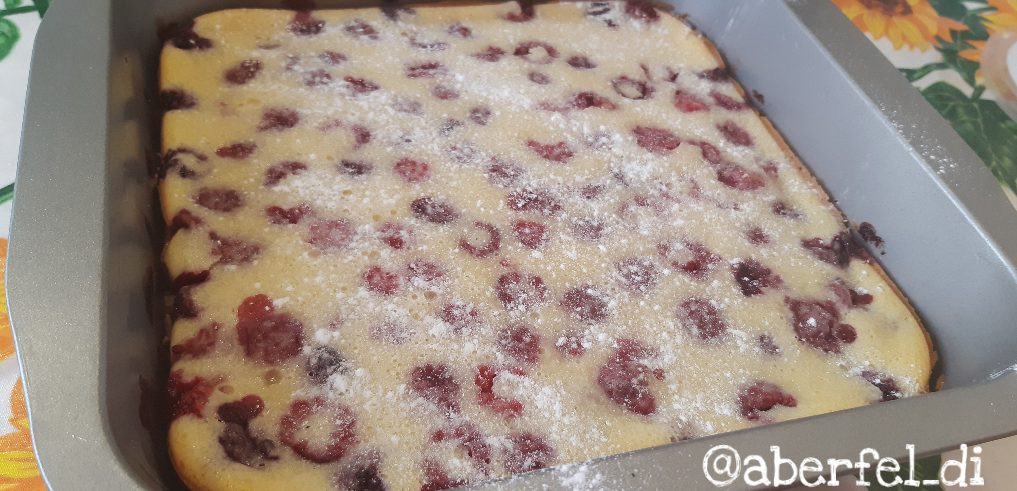 Клафути с малиной 🥧