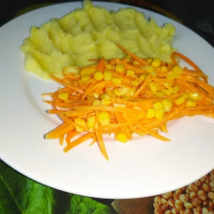 🌿 Салат из моркови с кукурузой