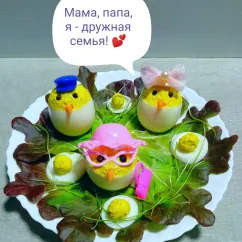 🐣Необычные фаршированные яйца - весёлые цыплята