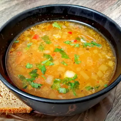 Суп харчо из свинины с картофелем и рисом