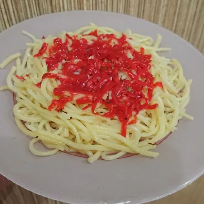 Спагетти с сыром Песто
