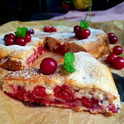 Вишнёвый пирог "В деревне у бабушки" 🍒❤