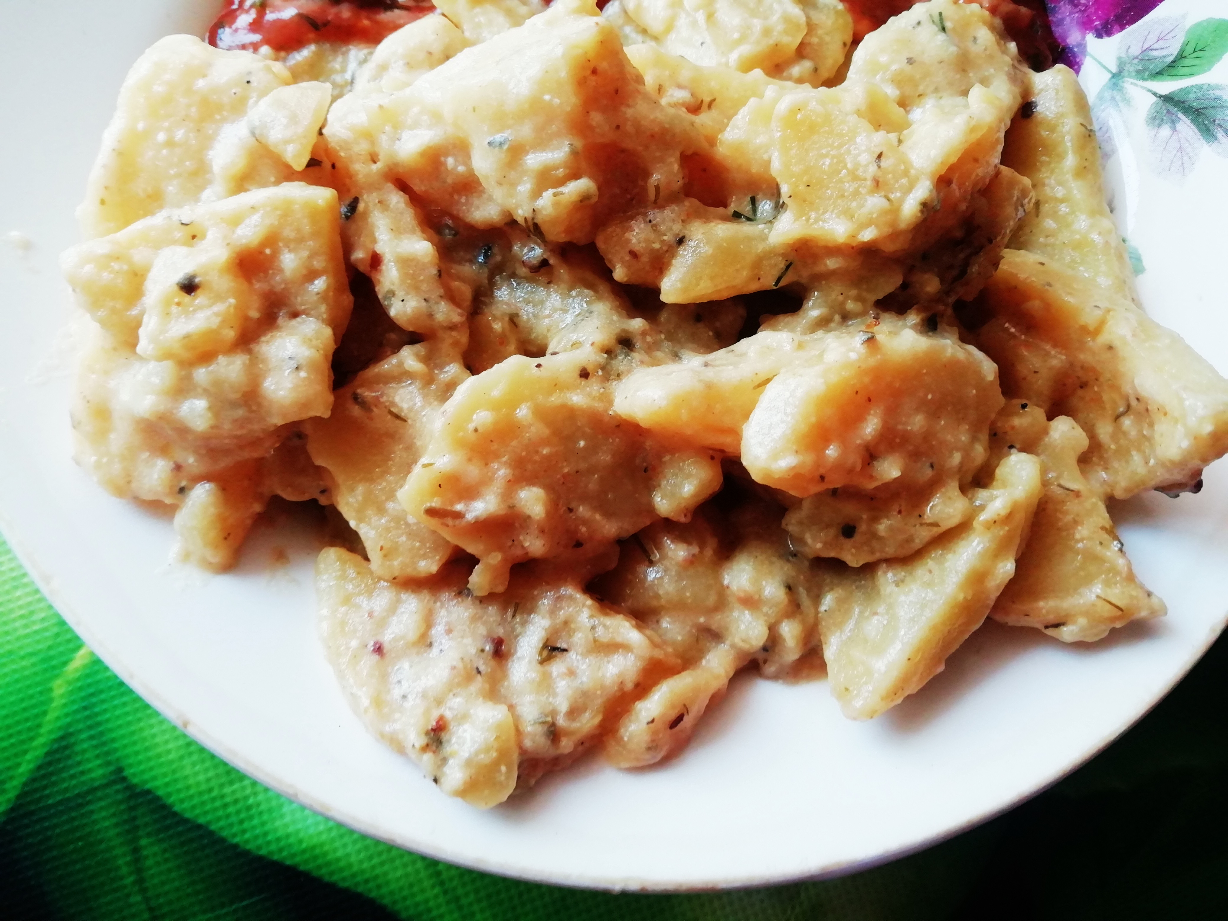Картофель в сливках